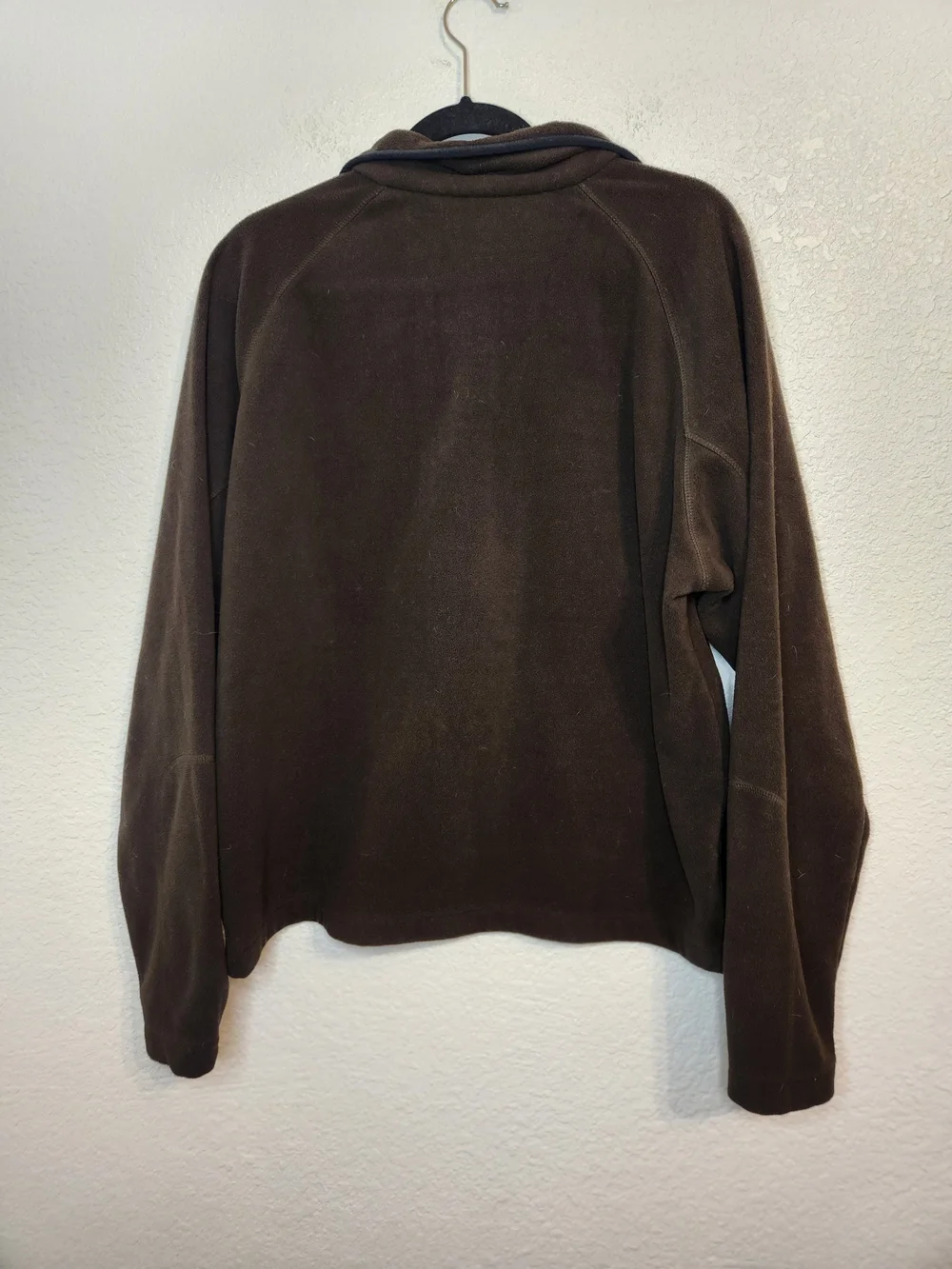 Men's Columbia Brown Half Zip Fleece Jacket Sz XL